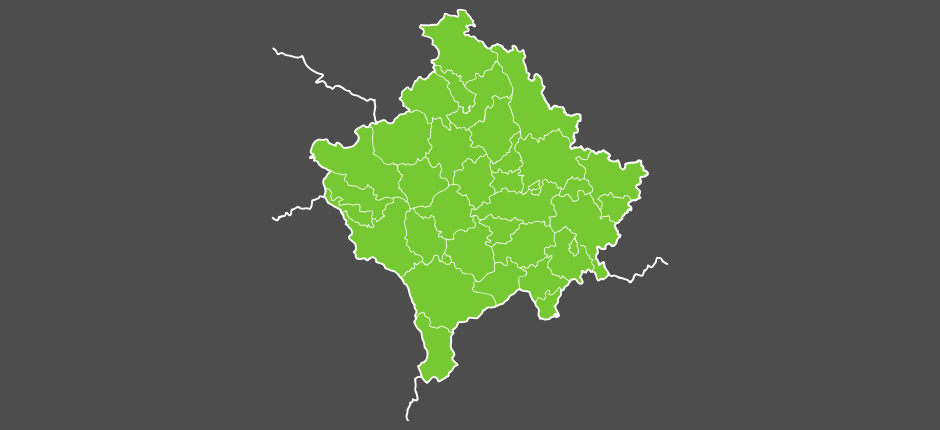 Map of Kosovo
